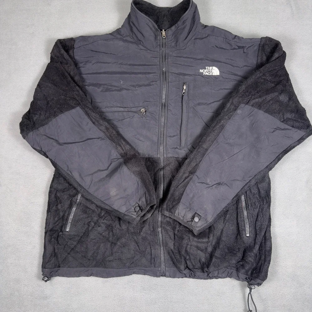 The North Face Denali Fleece Jacket Mens Large Black Full Zip Hybrid Outdoor